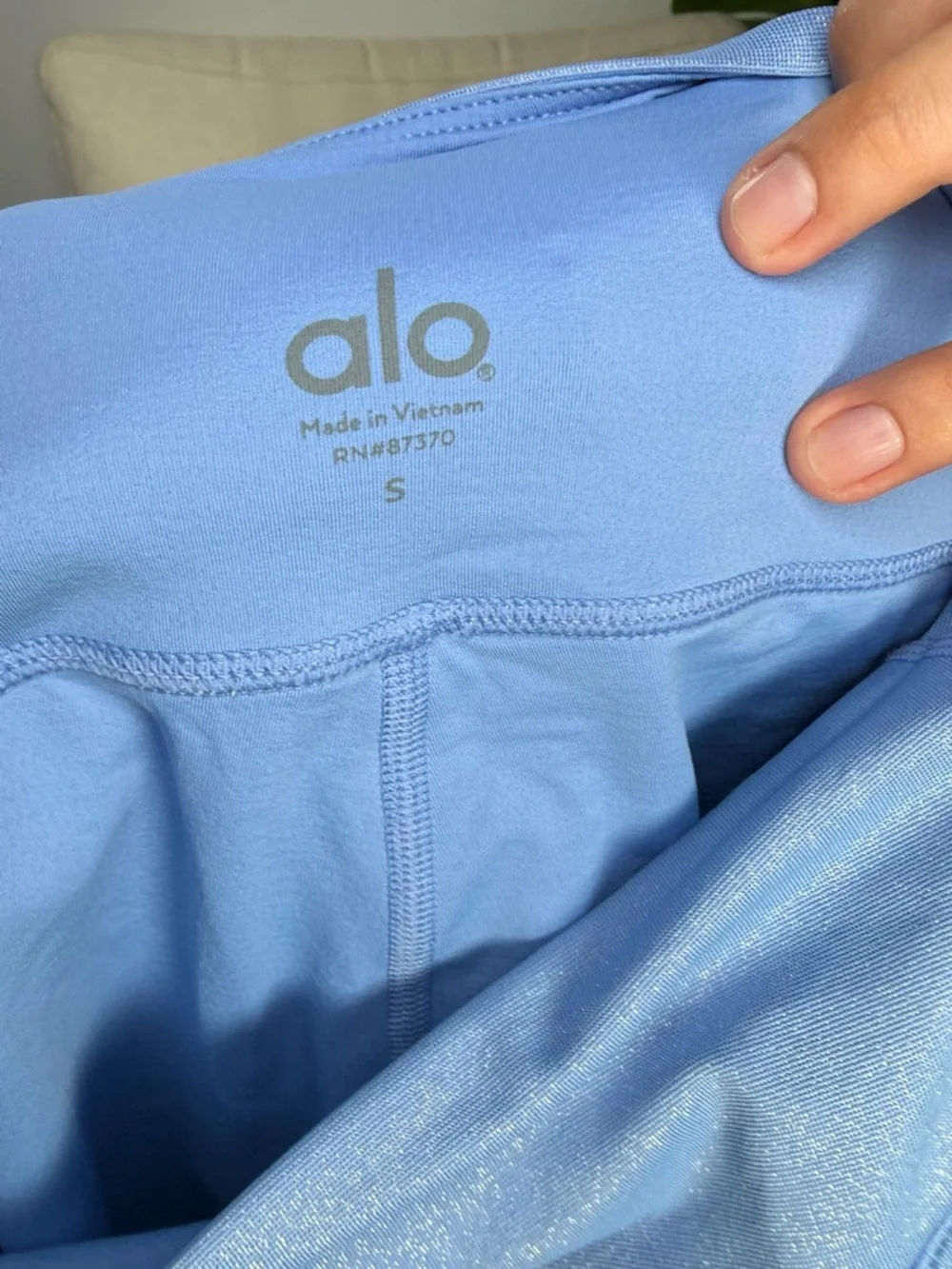 Alo Yoga Glitter High Waisted Biker Shorts 7.5